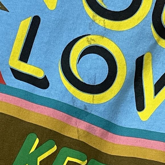 Uniqlo x Lakwena Size L White Cotton Tee T Shirt Your Love Keeps Lifting Me High - Picture 2 of 11